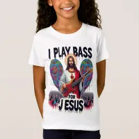 Jesus holding a bass guitar T-Shirt