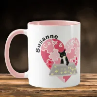 Jigsaw Puzzle enthusiast and cat lover Mug