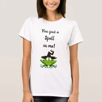 You Put a Spell on Me Frog in  Witch's hat T-Shirt