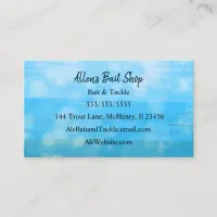 Gradient Blue Bokeh Simple Easy  Business Card