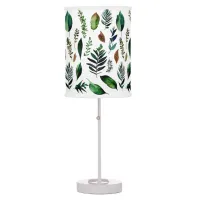 Green Foliage Botanical Nature  Table Lamp