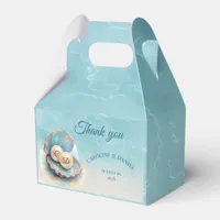 Beach Wedding Pearls Shell Elegant Ocean Theme  Favor Boxes