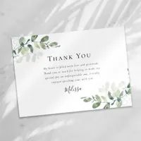 Eucalyptus Bridal Shower Thank You Card