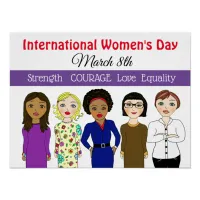 International Women's Day March 8th Poster