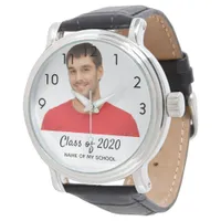 Graduation man photo male text class of 2024 watch