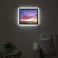 Breathtaking sunset over the sea, custom  LED sign