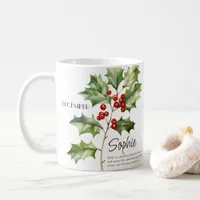  Birth Month December Flower Personalized Coffee Mug