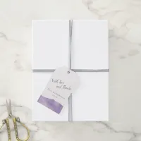 Lavender Watercolor Wedding Tags