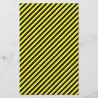 Thin Black and Yellow Diagonal Stripes Flyer