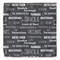 Italian Trattoria Restaurant Chef Pizza Names Bandana