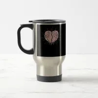 Skeleton Hand With Heart Gentle Expression Travel Mug