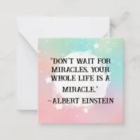 *~  Kindness Miracles   AP62  Note Card