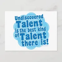 Undiscovered Talent Postcard