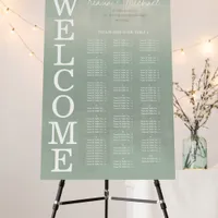 Watercolor Reflections Wedding Sage Green ID774 Foam Board