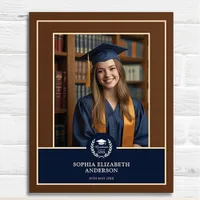 Graduation Photo & Name Keepsake Achievement Award Wood Wall Art