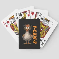 F-Caw-F-Chicken Eagerlys Colorful Funny Rooster Me Poker Cards