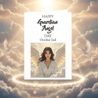 Happy Guardian Angel Day | (Asian) Card