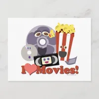 I Heart Movies! Postcard