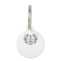 Skeleton Heart Hands Viral Trendy Vibe Pet ID Tag