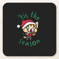 Rage Tis The Season Square Paper Coaster