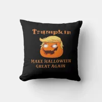 Trumpkin Halloween – Make Halloween Great Again Pu Throw Pillow