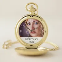 Sister photo pocket watch