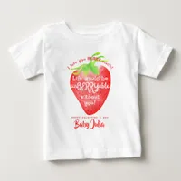 Love You Berry Much Strawberry Sweet Valentines Baby T-Shirt