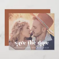 Budget Trendy Modern Photo Save the Date