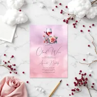 On Cloud Wine Bachelorette Weekend Invitation