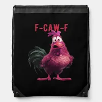 F-Caw-F-Chicken Essential Aesthetic Unique Drawstring Bag