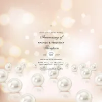 30th Pearl Wedding Anniversary Invitation