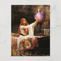 Funny Lady of Shallot Parody Postcard