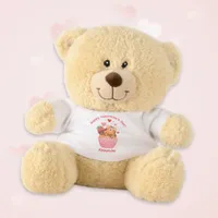 Cute Tiger Cub Cupcake Custom Kids Valentine's Day Teddy Bear