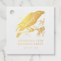 Raven Foil Favor Tags