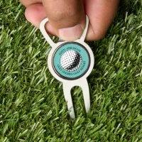 Personalized Black and White  Divot Tool