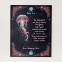 A Message of Love on your Jellyfish Jigsaw Puzzle