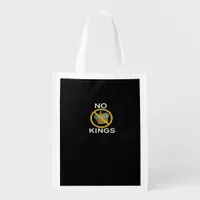 No Kings  Funny Design Grocery Bag