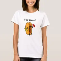 S'up Dog, Hot Dog Pun, funny cute  T-Shirt