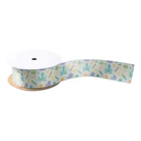 Under the Sea Whale Pattern Satin Ribbon