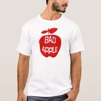 Bad Apple Cheeky Red Fruit Logo T-Shirt