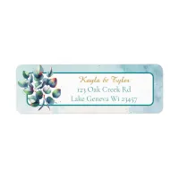 Watercolor Eucalyptus Botanical Greenery Wedding  Label