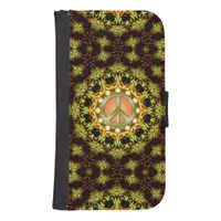 Peace Sign Nature Energy Phone Wallet Case