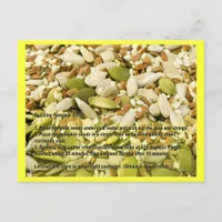 Pumpkin and Mixed Seeds Recipe Card