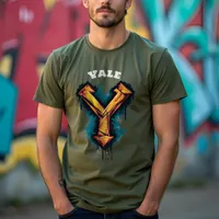 Bold Graffiti Monogram "Y" Customizable T-Shirt