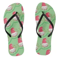 Gnomie Christmas Flip Flops