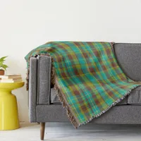 Trendy Modern Fall Color Block Throw Blanket