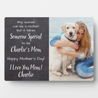 Personalized Dog Mom Pet Photo Mother's Day Plaque
