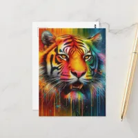 A Colorful Tiger Postcard