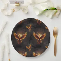 Fiery Phoenix Cushion Paper Plates