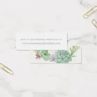 Watercolor Desert Cactus Succulents Wedding RSVP